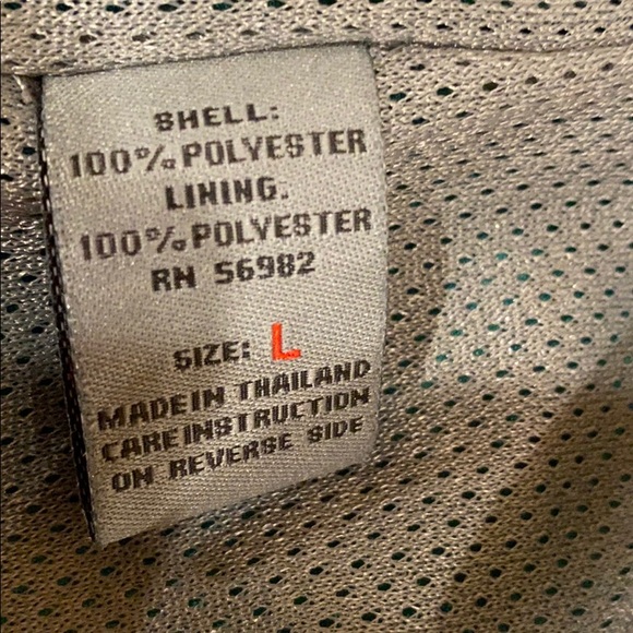 Mens Tonix Green and White Short Sleeve Jacket L - Picture 5 of 5